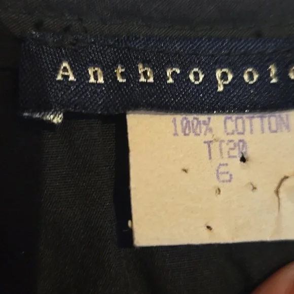 Anthropologie Stylish Embroidered Black Blouse - Picture 5 of 9